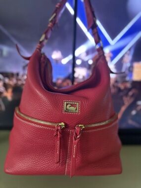 Dooney & Bourke Cherry Red Authentic Vintage Dillon Shoulder Bag